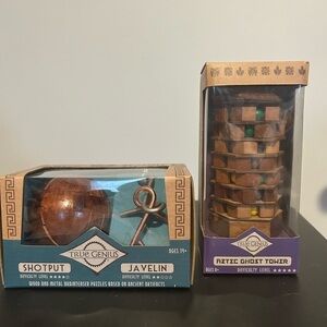 T.J.Maxx True Genius Puzzle Set - Brown and Gold